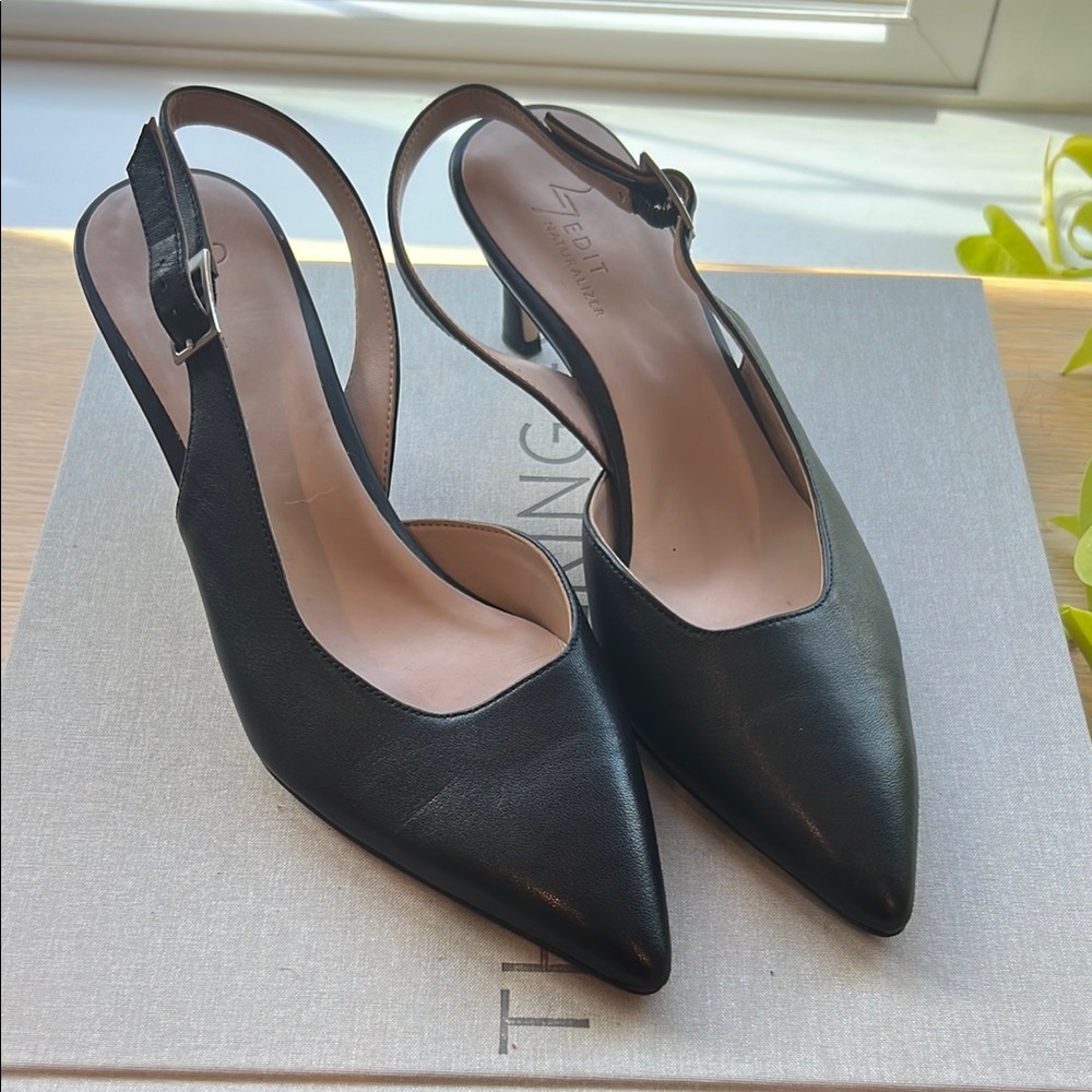 Naturalizer Black Slingback Heels